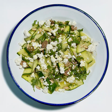 Ensalada de calabacín y feta