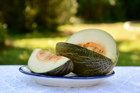 Melón piel de sapo ecológico partido