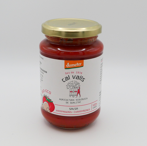 Salsa de tomate con champiñones ecológica - 350g