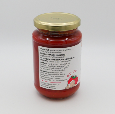 Salsa de tomate con champiñones ecológica - 350g