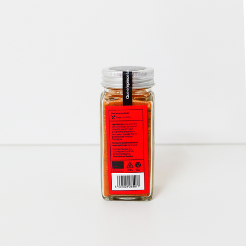 Parte de atrás tarro de especias citric fire