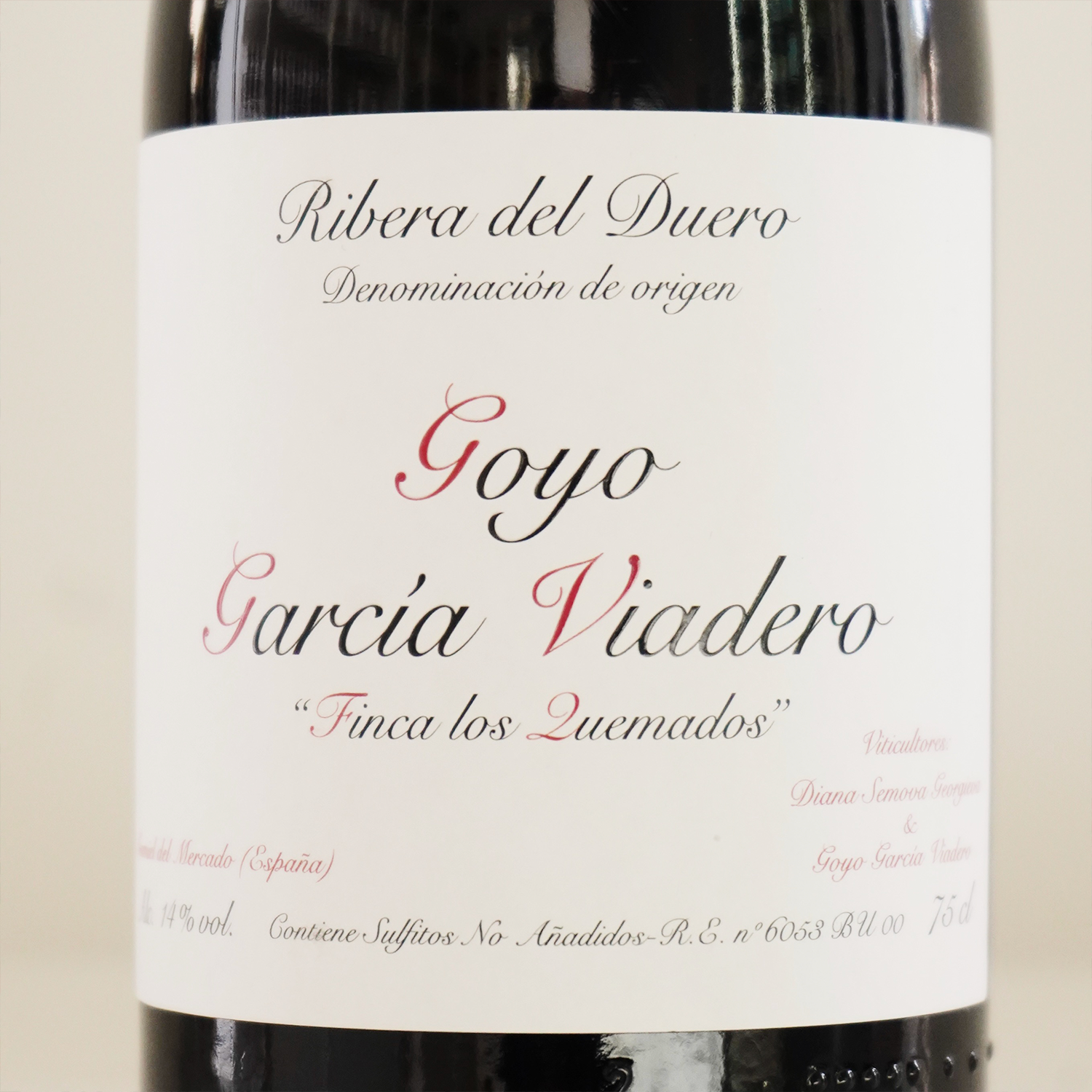 Vino tinto Goyo García Viadero - Botella 75cl