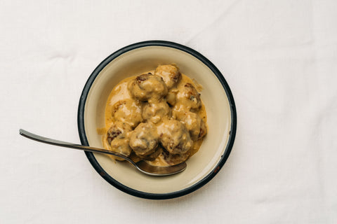 Albóndigas a la crema