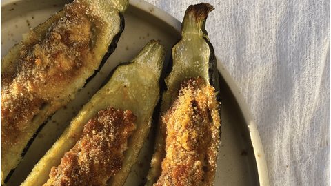 Receta calabacines rellenos de carne