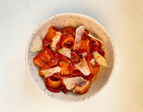 PASTA CON PIMIENTOS ASADOS