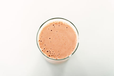 Smoothie de plátano y fresas