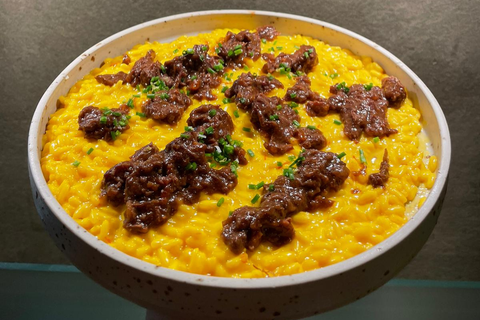 Risotto con estofado de ternera