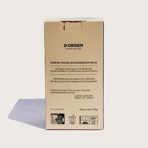Cápsulas de especialidad ecológico café old school