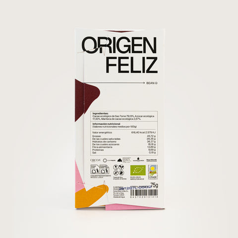 Chocolate negro 81% Sao Tomé - tableta 75g