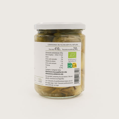 Corazón de alcachofa ecológico en conserva - 410g