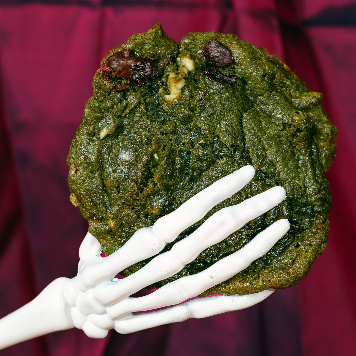 Cookie de matcha y chocolate