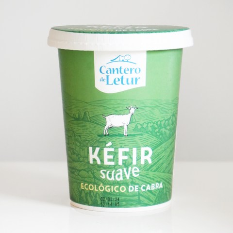 Bote de kéfir suave de cabra ecológico de la marca cantero de letur