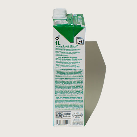 Leche de cabra ecológica UHT - 1L