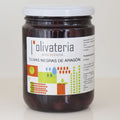 Tarro de cristal aceitunas negras ecológicas de aragón