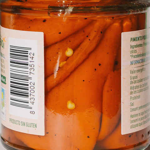 Pimiento de piquillo extra ecológico - tarro 220g