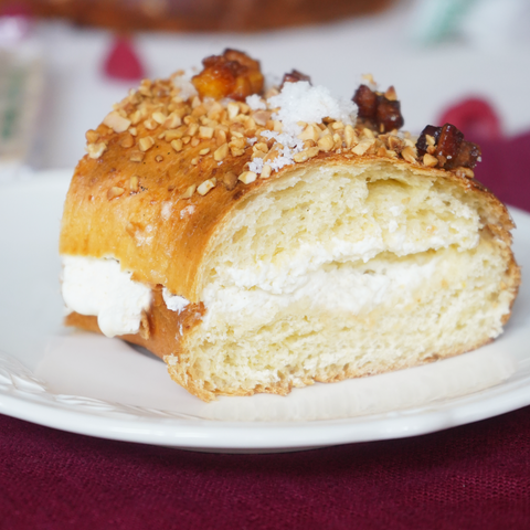 Roscón de Reyes con nata