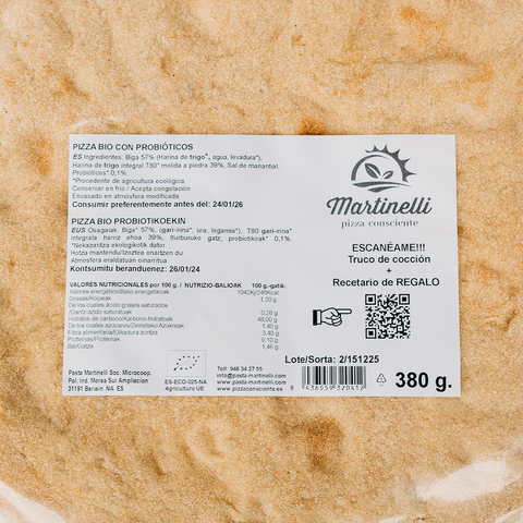 base de pizza ecológica