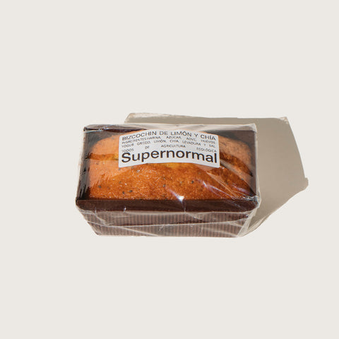 Bizcocho de limón y chía Supernormal