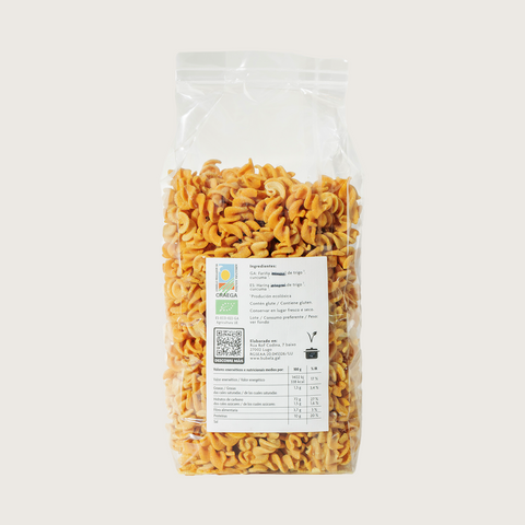 Parafusos de trigo y cúrcuma ecológicos - 400g