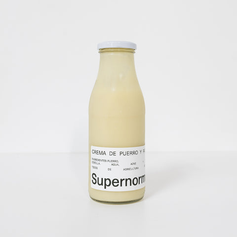 Crema de puerro y patata ecológica