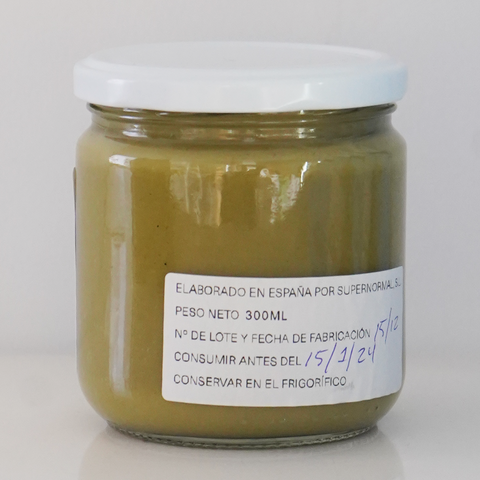 Reverso tarro de cristal crema de brócoli ecológica