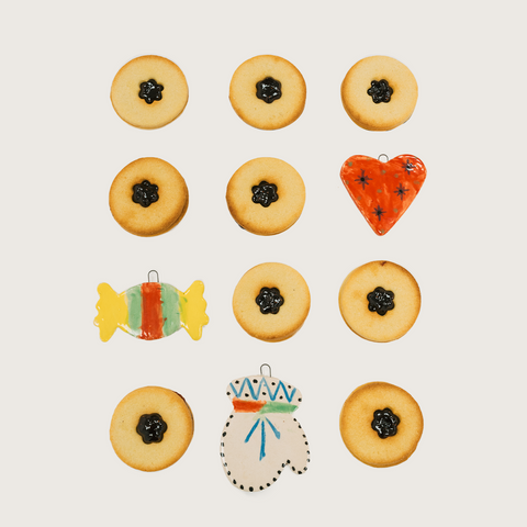 Galletas de mantequilla y mermelada