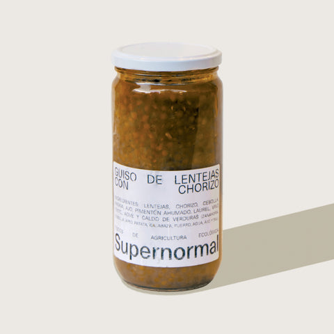 Guiso de lentejas con chorizo