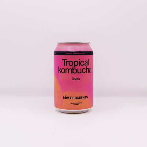 Kombucha ecológica de rooibos, mango y hibiscus - 330ml