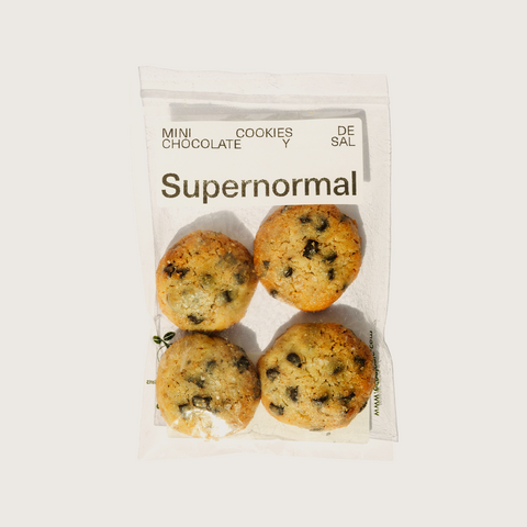 Mini cookies de chocolate y sal Supernormal - snack