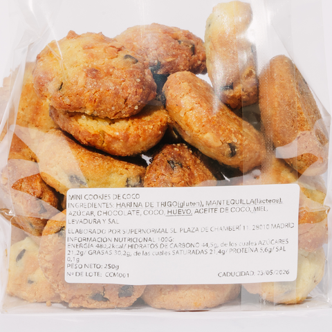 Mini cookies de coco Supernormal - 250g