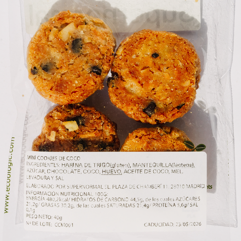 Mini cookies de coco Supernormal - snack