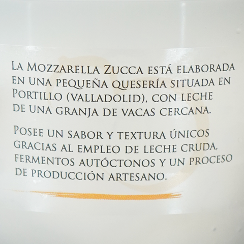 Mozzarella artesana zucca - 125g