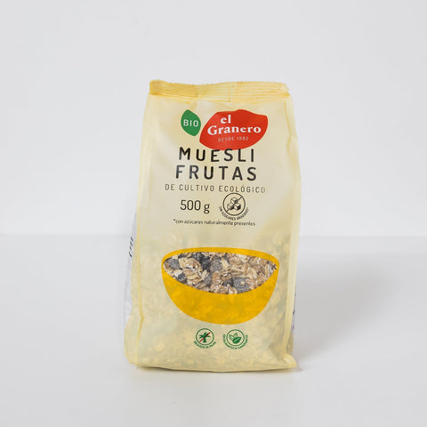 Paquete de muesli de frutas de 500g