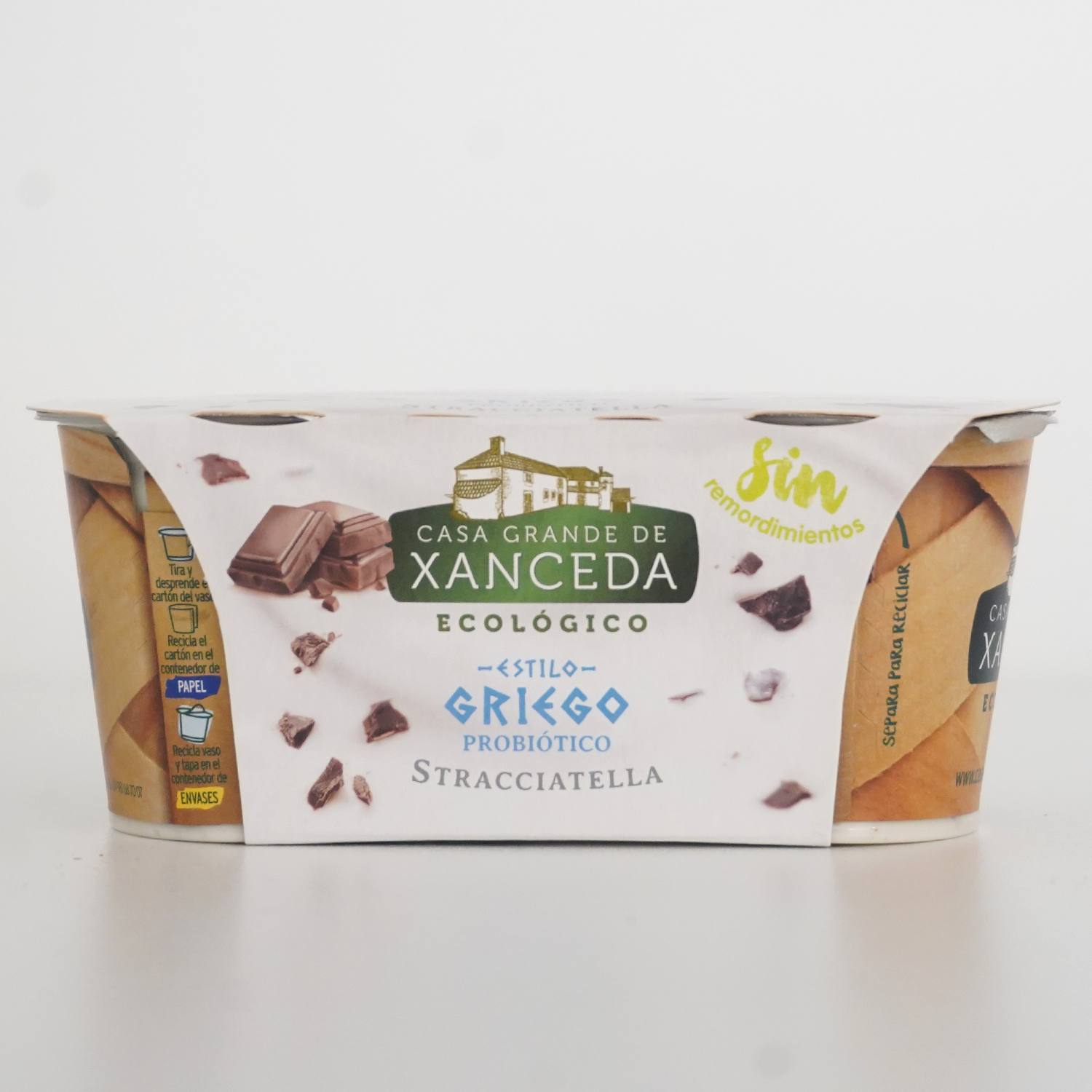 Pack de dos yogures estilo griego stracciatella marca Xanceda