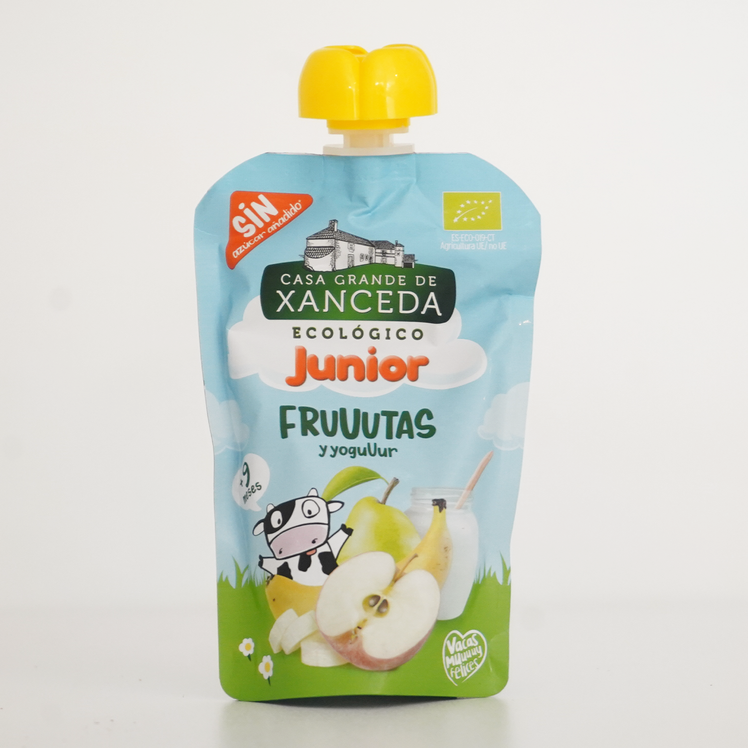 Yogur líquido junior manzana y plátano ecológico - 90g
