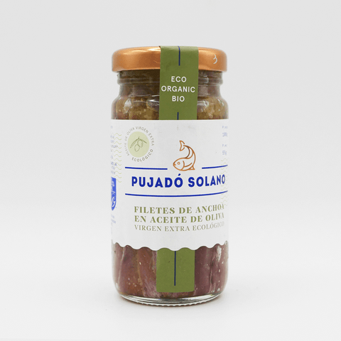Filetes de anchoa en aceite de oliva virgen extra ecológico - tarro 100g