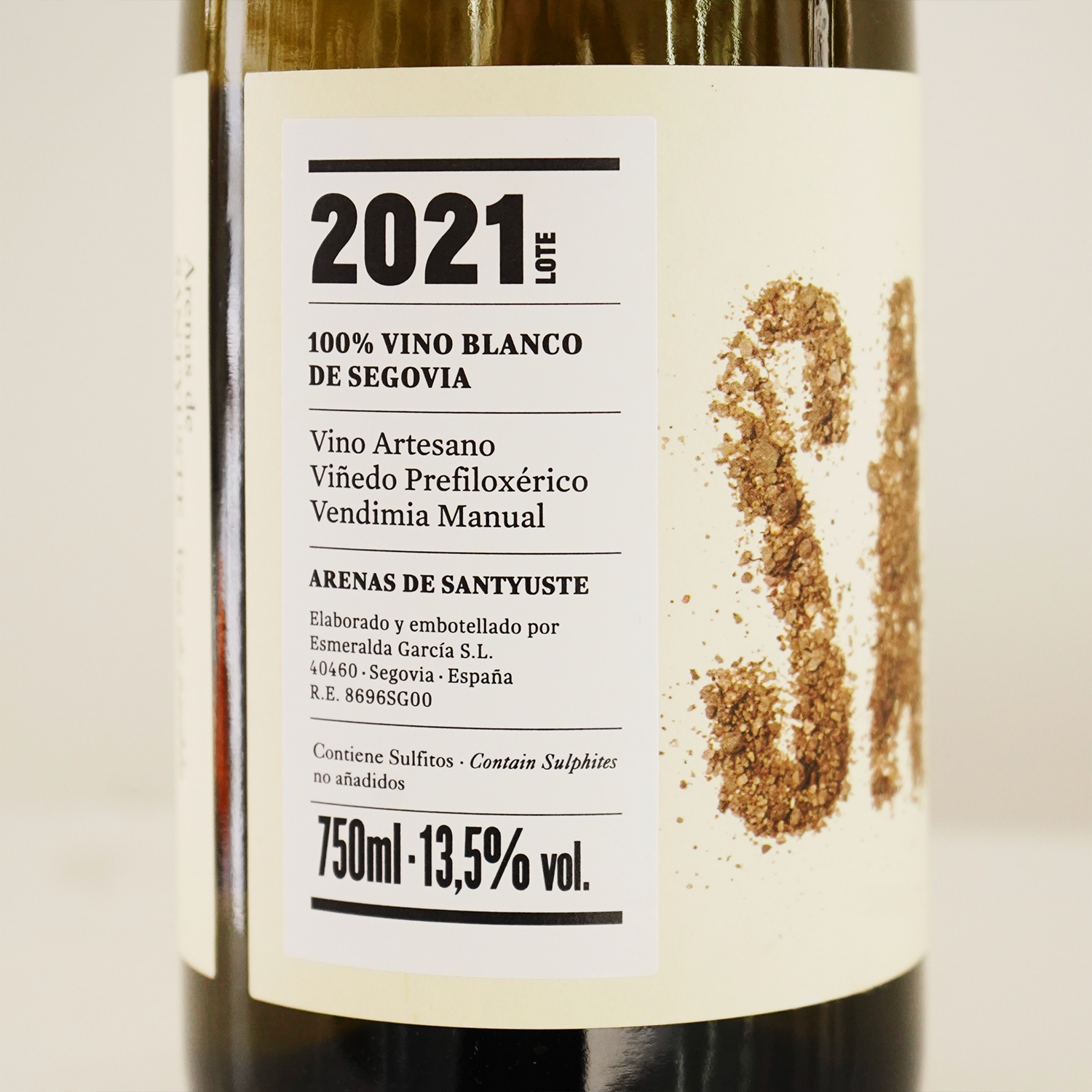 Vino blanco natural Santyuste - Botella 75cl